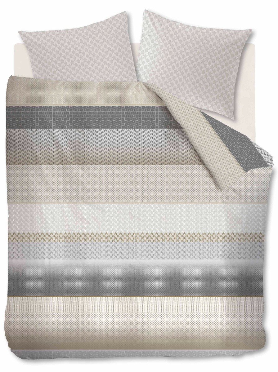 Beddinghouse Erland Dekbedovertrek - Tweepersoons - 200x200/220 cm - Grey