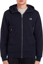 Fred Perry Hooded Sweatvest Vest - Mannen - navy/wit