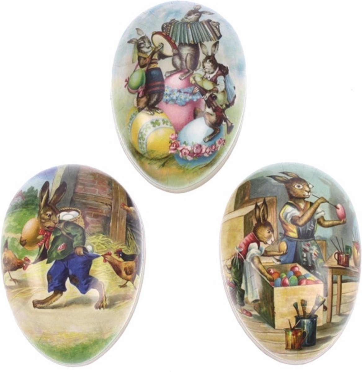 Ei karton Holiday, 3 ass. 9cm