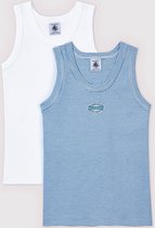 Petit Bateau Set van 2 Jongens Onderhemd - Maat 88
