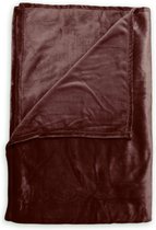 Heerlijk Zachte Fleece Plaid Rood | 140x200 | Soepel En Comfortabel | Ook Te Gebruiken Als Sprei/Deken