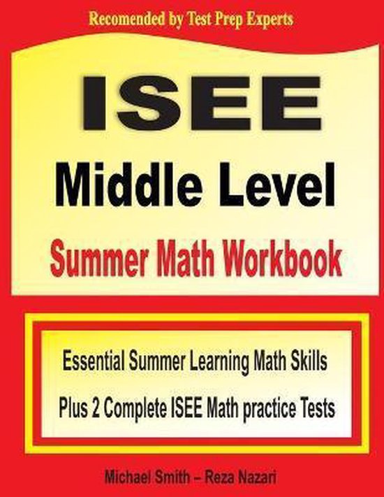 ISEE Middle Level Summer Math Workbook - cover