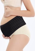 SKAI Fit® - Zwangerschapsband - Verstelbaar buikband - Bekkenband - Ondersteuning - Tegen rugklachten en striemen - Striae - Zwangerschapscadeau - Zwart