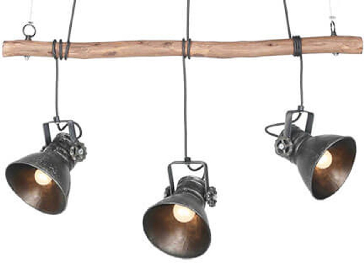 by Mooss - Hanglamp 3 - Spot - Industrieel - Stoer - Trendy - Hip - Uniek