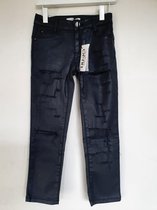 LIU JO Denim Jeans Zwart Girls Leder -   Denim Broek  -Zwart -Maat 128