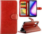 Voor Vivo Y19 / U3 / Y5s / U20 Crazy Horse Texture Leather Horizontale Flip beschermhoes met houder & kaartsleuven & portemonnee & fotolijst (bruin)