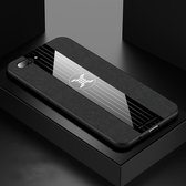Voor OPPO A5 XINLI stiksels Textue schokbestendige TPU beschermhoes (zwart)