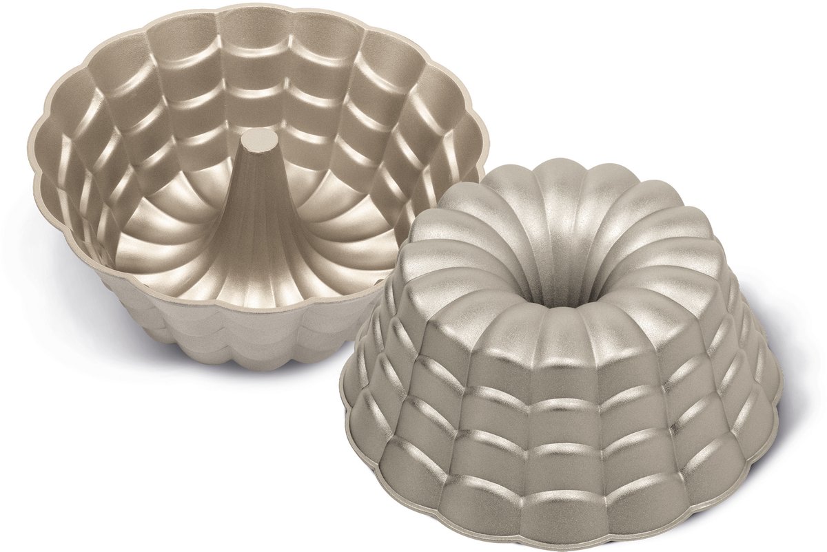 Guardini Sweet Magic Tulband Bakvorm - Cakeblik - Taartvorm - Cakevorm - Tulband - Bakvorm 24,5 cm - Belle - Aluminium - Champagne