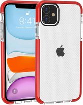 Voor iPhone 11 Basketball Texture Anti-collision TPU beschermhoes (rood)