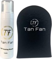 Tan Fan Self Tan Mousse Light incl. handschoen - zelfbruiner - 200ml