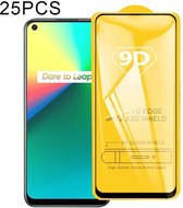 Voor OPPO Realme 7i 25 PCS 9D Full Glue Full Screen gehard glasfilm