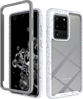 Voor Samsung Galaxy S20 Ultra schokbestendige sterrenhemel PC + TPU beschermhoes (wit)