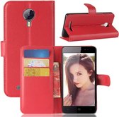 LEAGOO voor Z5 (MPH0366) Litchi Texture horizontale flip lederen tas met houder en kaartsleuven en portemonnee (rood)