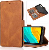 Voor Huawei Enjoy 10e Retro Magnetische Sluiting Horizontale Flip Leren Case met Houder & Kaartsleuven & Fotolijst & Portemonnee (Bruin)
