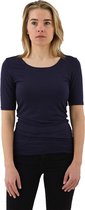 The Original Shortsleeve Shirt - Navy (donker blauw) - Small - bamboe kleding dames