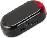 DrPhone A1 - Alarm licht - Voor op de auto / voertuigen - Werkt op zonne-energie - Autoalarm - Rood Lampje