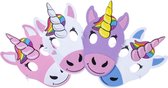 Eenhoorn Maskers |  Unicorn Kinderfeestje | 4 stuks