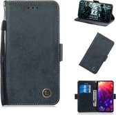Multifunctionele horizontale flip retro lederen tas met kaartsleuf en houder voor Huawei Y7 Prime 2019 / Y7 Pro 2019 / Enjoy 9 (zwart)