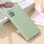 Voor Galaxy A41 effen kleur vloeibare siliconen anti-vallen volledige dekking mobiele telefoon beschermhoes (groen)