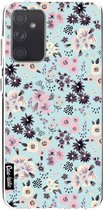 Casetastic Samsung Galaxy A72 (2021) 5G / Galaxy A72 (2021) 4G Hoesje - Softcover Hoesje met Design - Flowers Pastel Print