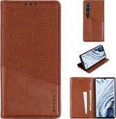 Voor Xiaomi Mi Note 10 / Mi Note 10 Pro MUXMA MX109 Horizontale flip lederen tas met houder en kaartsleuf en portemonnee (bruin)