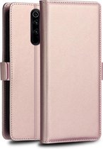 Voor Xiaomi Redmi Note 8 Pro DZGOGO MILO-serie PC + PU horizontale flip lederen tas met houder en kaartsleuf en portemonnee (rose goud)