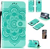 Voor Xiaomi Redmi K30 Pro Mandala reliÃ«fpatroon Horizontale flip PU lederen tas met houder & kaartsleuven & Walle & lanyard (groen)