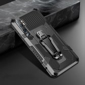 Voor Geschikt voor Xiaomi Mi Note 10 Pro Machine Armor Warrior schokbestendige pc + TPU beschermhoes (zwart)