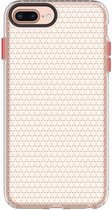 Voor iPhone 8 Plus / 7 Plus / 6 Plus Honeycomb Shockproof TPU Case (transparant)