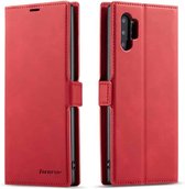 Voor Galaxy Note10 + Forwenw Dream Series Oil Edge Strong Magnetism Horizontal Flip Leather Case with Holder & Card Slots & Wallet & Photo Frame (Red)