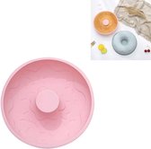 4 STUKS DIY bakken donut siliconen cakevorm (roze)
