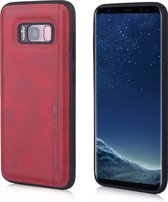 Voor Galaxy S8 Diaobaolee schokbestendig PU + TPU beschermhoes (rood)