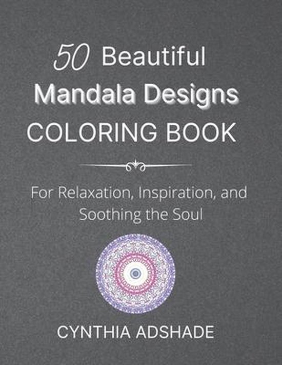 50 Beautiful Mandala Designs Coloring Book - cover