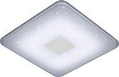 LED Plafondlamp - Iona Sumoran - 30W - Aanpasbare Kleur - Dimbaar - Afstandsbediening - Vierkant - Mat Wit - Acryl