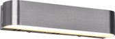 LED Wandlamp WiZ - Smart LED - Iona Idrion - 5W - Aanpasbare Kleur - RGBW - Rechthoek - Mat Nikkel - Aluminium