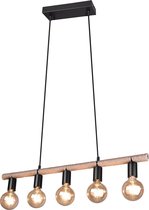 LED Hanglamp - Iona Ranin - E27 Fitting - Rechthoek - Mat Zwart - Aluminium
