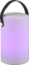 LED Tafellamp - Iona Berimany - Bluetooth Speaker - Dimbaar - Spatwaterdicht - Afstandsbediening - USB Oplaadbaar - RGBW - Wit