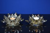Waxine Lotus 13 cm Donker kristal