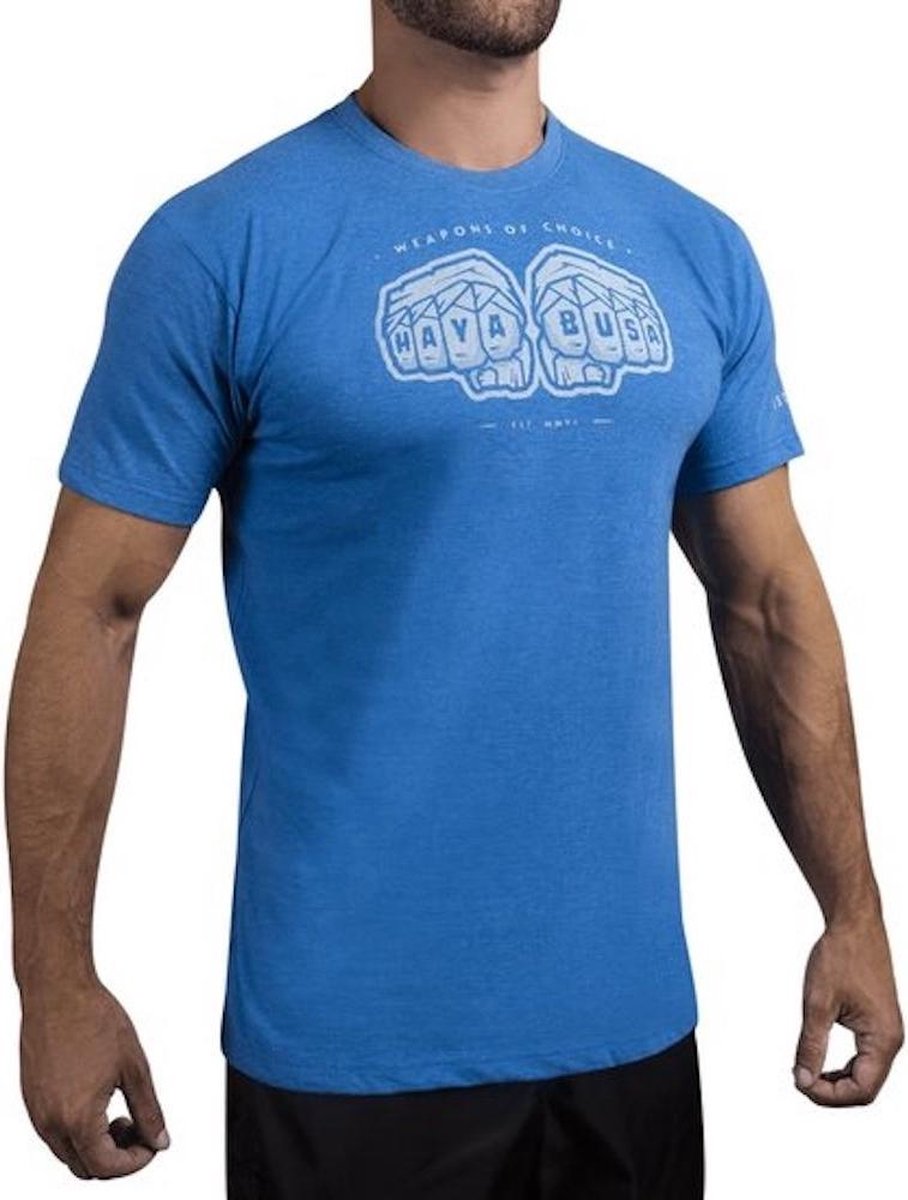 Hayabusa Weapens of Choice T-shirt Blauw Vechtsport Kleding - XXL