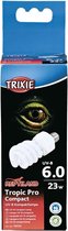 Trixie reptiland tropic pro compact 6.0 uv-b lamp - 23 watt 6x6x15,2 cm - 1 stuks