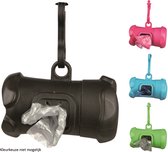 Trixie poepzakhouder botvorm met poepzakjes assorti - 15 stuks - 1 stuks