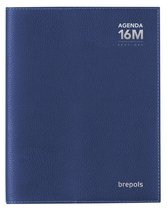 Brepols Schoolagenda 2021-2022 - 16 Mnd - Bretime - Calpe spriaal - Blauw - 14,8 x 21 cm