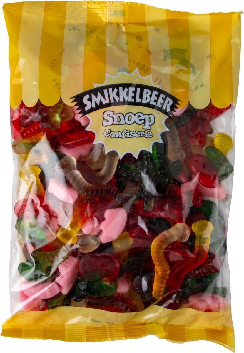 Zoete Snoep Mix Grote XL Zak 1 Kilo Smikkelbeer