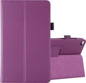Litchi Texture horizontale flip lederen tas met houder voor Galaxy Tab A8.0 T290 (paars)