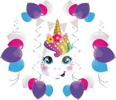 e-Carnavalskleding.nl Feestpakket Unicorn versiering | Unicorn pakket Small | Unicorn Kinderfeest pakket |