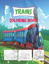 Trains Coloring Book