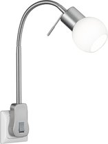 Stekkerlamp Lamp - Nitron Frido - G9 Fitting - 3W - Warm Wit 3000K - Dimbaar - Mat Nikkel - Aluminium