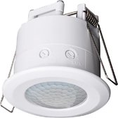 Bewegingssensor - Igan - Inbouw Rond - Mat Wit Kunststof - 360° 8m