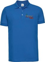 FitProWear Rasta Slim-Fit Polo Heren - Blauw - Maat XXL/2XL - Poloshirt - Sportpolo - Slim Fit Polo - Slim-Fit Poloshirt - T-Shirt - Katoen polo - Polo -  Getailleerde polo heren -