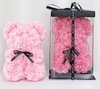 Rozen teddybeer van roze kunstrozen van 25cm Valentijnsdag /Moederdag /Verjaardag/ rose bear/ bloemen beer / teddy beer